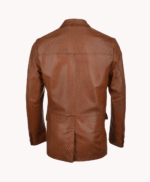 Men's Leather Blazer Tan Galesburg