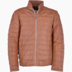 Men's Leather Jacket Brown Anaheim