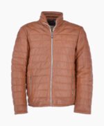 Men's Leather Jacket Brown Anaheim