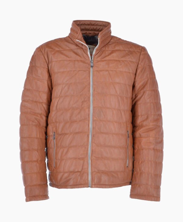 Men's Leather Jacket Brown Anaheim