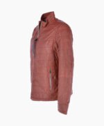 Men's Leather Jacket Maroon Anaheim