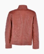 Men's Leather Jacket Maroon Anaheim