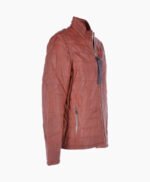 Men's Leather Jacket Maroon Anaheim