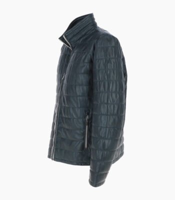 Men's Leather Jacket Navy Anaheim