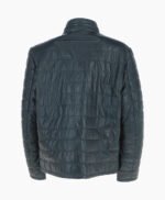 Men's Leather Jacket Navy Anaheim