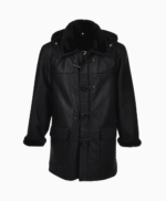 Men's Sheepskin Coat Black Aurora