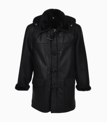 Men's Sheepskin Coat Black Aurora