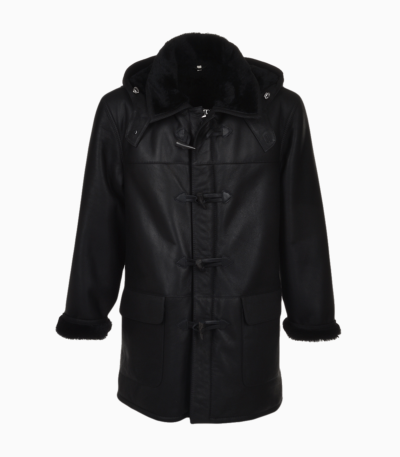 Men's Sheepskin Coat Black Aurora