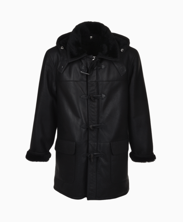 Men's Sheepskin Coat Black Aurora