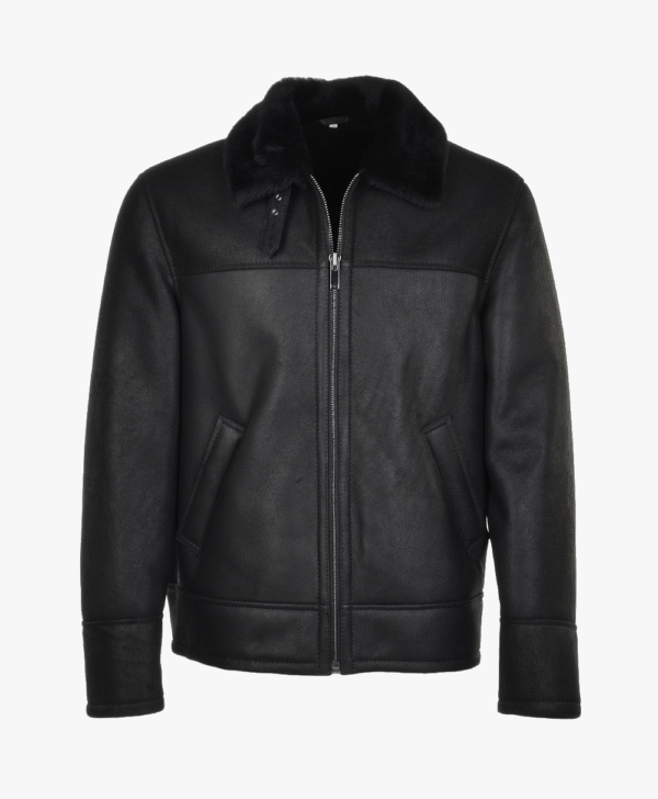 Men's Sheepskin Jacket Black Colorado