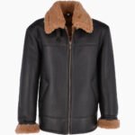 Men's Sheepskin Jacket Black Ginger Colorado