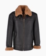 Men's Sheepskin Jacket Black Ginger Colorado