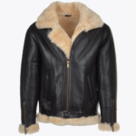 Men's Sheepskin Jacket Black Miami
