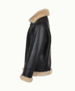 Men's Sheepskin Jacket Black Miami