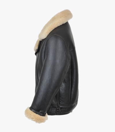 Men's Sheepskin Jacket Black Virginia