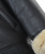 Men's Sheepskin Jacket Black Virginia