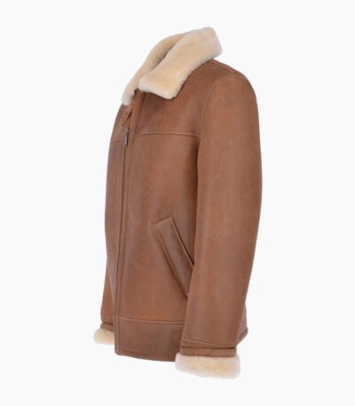 Men's Sheepskin Jacket Brown Colorado