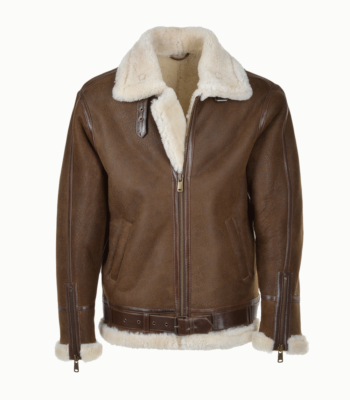 Men's Sheepskin Jacket Brown Miami