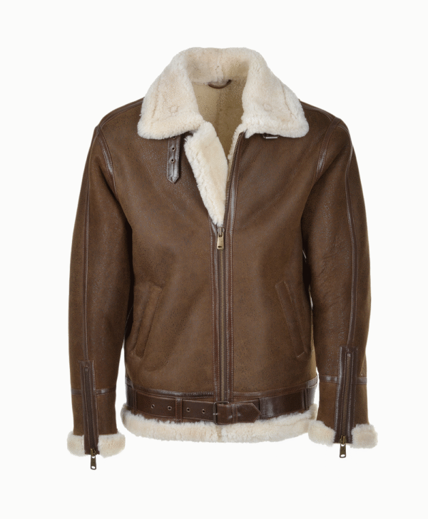 Men's Sheepskin Jacket Brown Miami