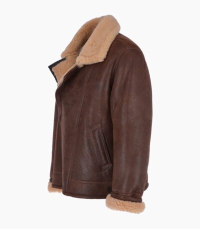 Men's Sheepskin Jacket Brown Virginia