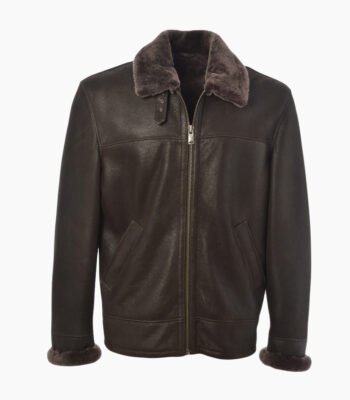 Men's Sheepskin Jacket Dark Brown Colorado