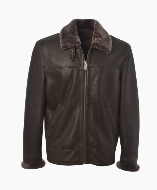 Men's Sheepskin Jacket Dark Brown Colorado
