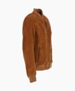 Men's Suede Bomber Jacket Tan Mesa