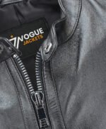 Men's Leather Biker Jacket Black Corpus