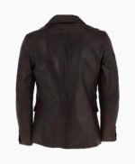 Men's Leather Blazer Brown Newark