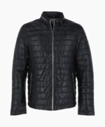 Men's Leather Jacket Black Riverside