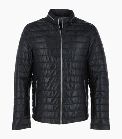 Men's Leather Jacket Black Riverside