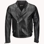 Men's Leather Jacket Black Toledo