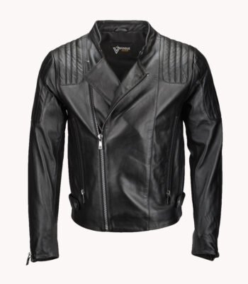 Men's Leather Jacket Black Toledo