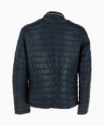 Men's Leather Jacket Navy Riverside