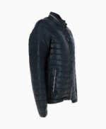 Men's Leather Jacket Navy Riverside