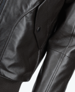 Men's Leather Jacket Shearling Collar Brown Buffalo