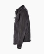 Men's Leather Shirt Black Chandler