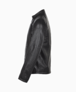 Men's Full Grain Leather Jacket Black Columbus