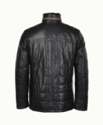 Men's Lambskin and Sheepskin Coat Black Laredo