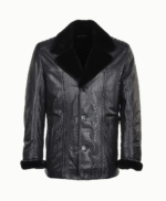 Men's Lambskin and Sheepskin Coat Blue Lubbock