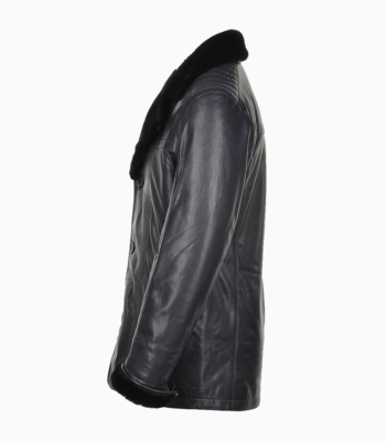 Men's Lambskin and Sheepskin Coat Blue Lubbock