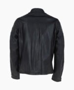 Men's Leather Biker Jacket Black Oxnard