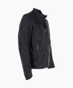 Men's Leather Biker Jacket Black Oxnard