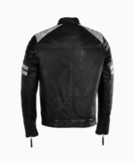 Men's Leather Biker Jacket Black Richmond