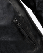 Men's Leather Biker Jacket Black Richmond