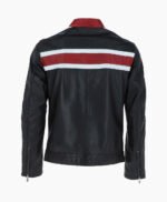 Men's Leather Biker Jacket Black Yonkers