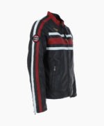 Men's Leather Biker Jacket Black Yonkers