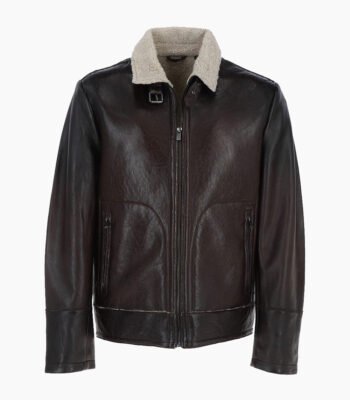 Men's Leather Jacket Brown Elgin