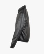 Men's Leather Shirt Jacket Black Rochester