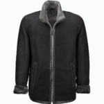 Men's Sheepskin Jacket Black Oak